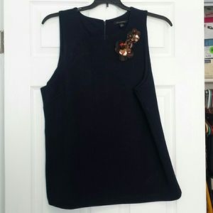 Banana Republic Bejeweled Tank Sleeve Top